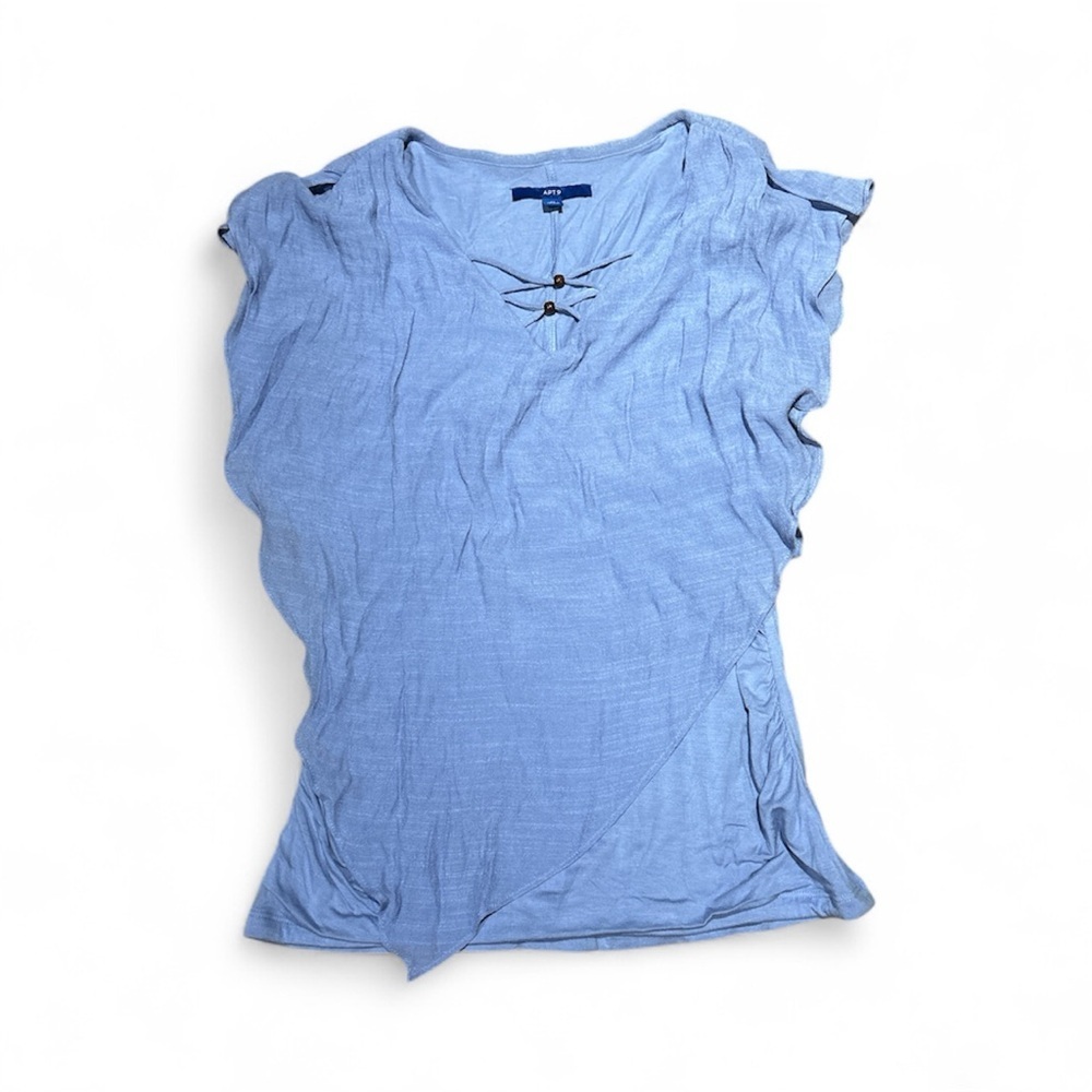 Apt. 9 Gauzy-Texture Split-Shoulder Top